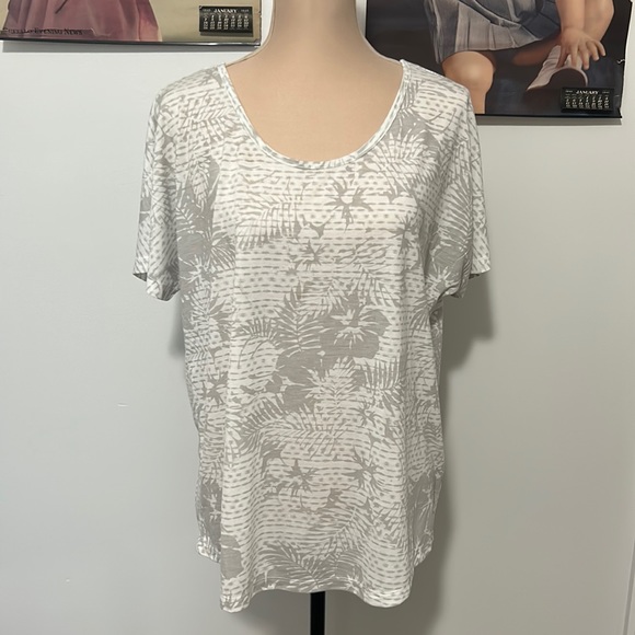 XERSION OPEN BACK SHORT SLEEVE WORKOUT TOP LARGE - Picture 1 of 7